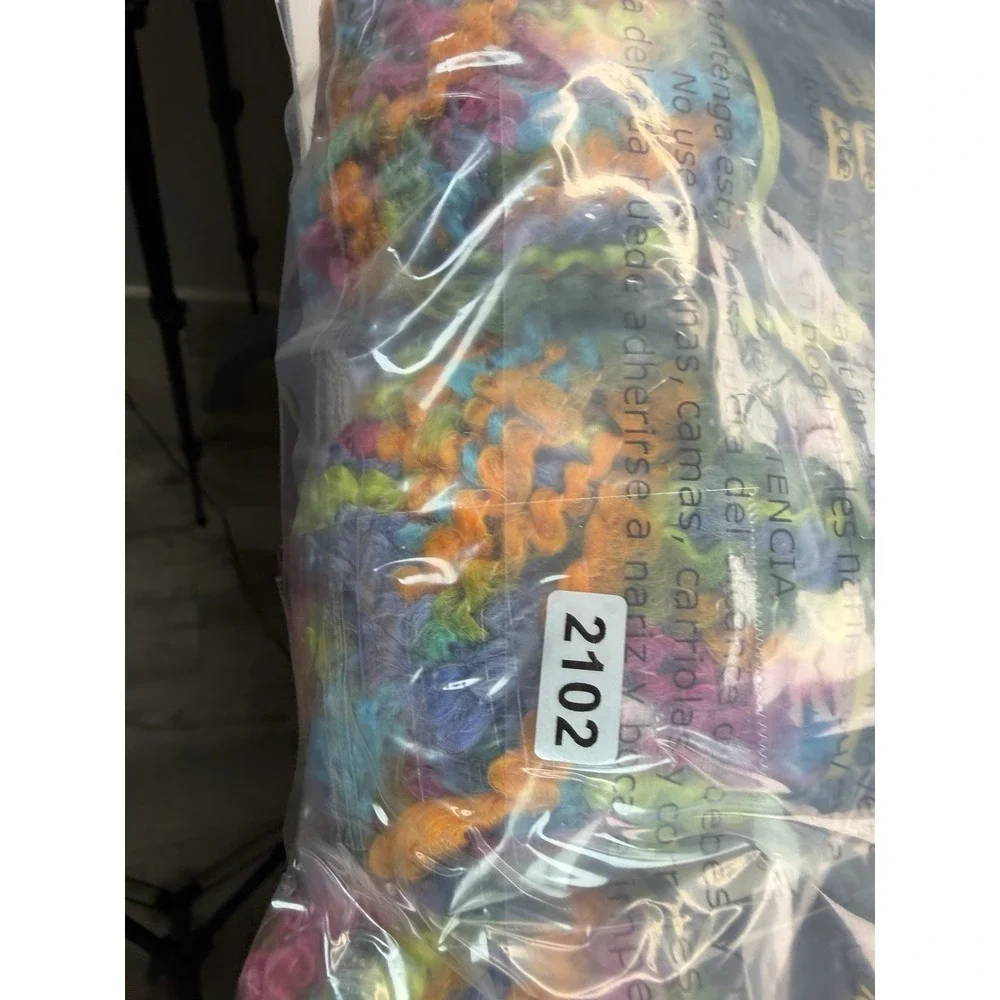 3 Skeins Lion Brand Boucle Yarn Parfait Mohair Blend 2.5 oz Super Bulky